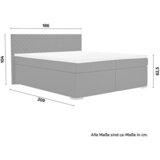Mömax Boxspring Postelja Mali New, Črna, 180x200 | Shoptok.si