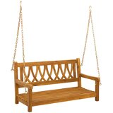  Ljulska klupa za vrt Prirodna 110 x 56 x 58 cm | shoptok.hr