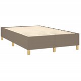  s oprugama i madracem smeđesivi 120 x 200 cm od tkanine | shoptok.hr