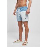 Urban Classics Plus Size 3 Block Swim Shorts pastelblue Cene