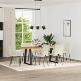 Furnova Jedilni stoli 6 kosov krem umetno usnje, (21929534) | Shoptok.si
