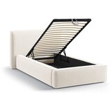 Micadoni Krem tapecirani krevet s prostorom za odlaganje s podnicom 90x200 cm Jodie – | shoptok.hr