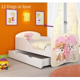  Otroška postelja ACMA z motivom + predal 160x80 cm 12 Dogs in Love | Shoptok.si