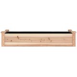  Povišena vrtna gredica s oblogom 120x45x25 cm masivna jelovina | Eponuda.com