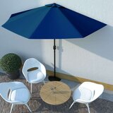  Balkonski suncobran plavi 300 x 155 x 223 cm polukružni | shoptok.hr