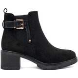 Shelvt Black ankle boots with a buckle on a stable heel Cijene