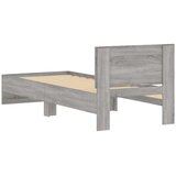  Okvir za krevet s uzglavljem boja sivog hrasta sonome 75x190 cm | shoptok.hr