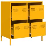 vidaXL Komoda boja senfa 68x39x73,5 cm hladno valjanog čelika | shoptok.hr
