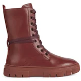 Geox Elegantni škornji Isotte ženski, bordo barva