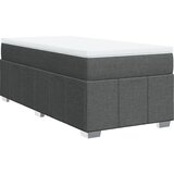  Okvir kreveta s oprugama i madrac tamnosivi 80x200cm od tkanine | shoptok.hr