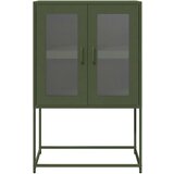 vidaXL Highboard Olive Green 68x39x107 cm Jeklo | Shoptok.si