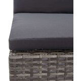 Poli 3-dijelna vrtna garnitura od poliratana s jastucima siva | shoptok.hr