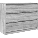  Komoda Siva Sonoma 100x35x76 cm Konstruirano drvo | Eponuda.com