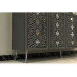 Hanah home komoda dome KB150 anthracite silver | ePonuda.com