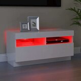 vidaXL TV ormarić s LED svjetlima visoki sjaj bijeli 80 x 35 x 40 cm | shoptok.hr