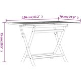  5-dijelni vrtni blagovaonski set od masivne tikovine | shoptok.hr