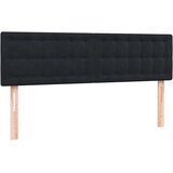 vidaXL Box spring postelja z vzmetnico črna 160x210 cm žamet | Shoptok.si