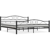 The Living Store Posteljni okvir črno jeklo 180x200 cm - Posteljni Okvir, (21526911) | Shoptok.si