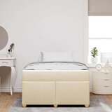  Okvir za krevet s madracem Krema 120 x 190 cm tkanina | shoptok.hr