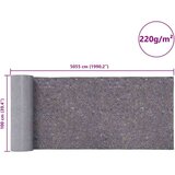 vidaXL Neklizajući slikarski flis 5055 cm 220 g/m² sivi | shoptok.hr