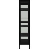 vidaXL Ormarić za izlaganje crni 90x40x180 cm čelik i kaljeno staklo | shoptok.hr
