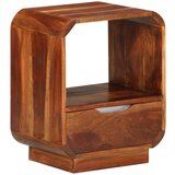 The Living Store Nočna omarica s predalom trden palisander 40x30x50cm - Nočna Omarica, (21434741) Cene