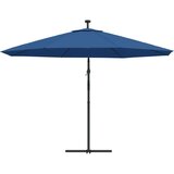  Konzolni suncobran s LED svjetlima 350 cm azurni | shoptok.hr