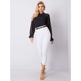 Fashion Hunters White trousers with high waist | Shoptok.si