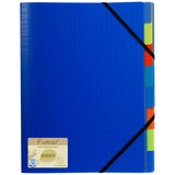 Exacompta Kartotečna mapa DIN A4, PP, 8 predelkov, modra, (21651045) | Shoptok.si