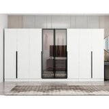 Hanah home ormar sa reflektujućim staklom Nisa 20608, 360 cm, beli Cene