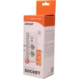 Orno Podaljšek z 2 x Schuko vtičnico, 2 x USB, vgradni - OR-GM-9003/W-G(GS) | Shoptok.si