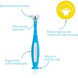 Frida fridababy® trokutasta četkica za zube za bebe toothhugger blue | shoptok.hr