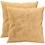  Presvlaka za jastuk 2 kom. HEERLEN Sivosmeđa 55 x 55 cm Flanel | shoptok.hr