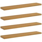  Polica na zidu 4 pcs Bež 120 x 23,5 x 4 cm Konstruirano drvo | shoptok.hr