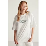 GRIMELANGE T-Shirt - White - Oversize
