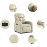 vidaXL Naslonjač na podizanje od umjetne kože krem | shoptok.hr