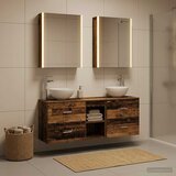  Set ormarića za kupaonicu 5 kom. Staro drvo Konstruirano drvo | shoptok.hr
