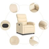  Električni naslanjač krem tkanina | Shoptok.si