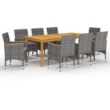  9-dijelni vrtni blagovaonski set sivi | shoptok.hr