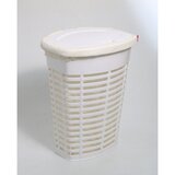Primanova korpa za veš Palm bela PVC M-E44-01-01 | ePonuda.com