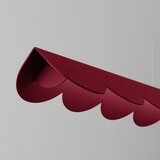 Thoro Bordo rdeča aluminijasta LED viseča svetilka BISCUIT &amp;ndash; Slike