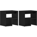  Noćni ormar 2 pcs Crni hrast 40 x 30 x 40 cm Konstruirano drvo | Eponuda.ba