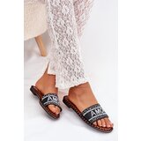 Boto Women's Flat Sandals With Decoration Amore Black Avelina | Shoptok.si