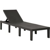 Maison Chic Ležalnik - Sončna ležalnik iz plastike antraciten, (22043246) | Shoptok.si