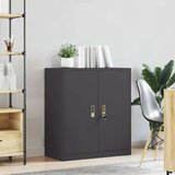 Ormarić za pohranu Crna 80 x 40 x 90 cm Hladno valjani čelik | shoptok.hr