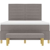  Krevet s box springom s madracem i klupom Taupe 140x200 cm Tkanina | shoptok.hr