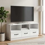 TV ormar s ladicama Bijela 102 x 34,5 x 47 cm Konstruirano drvo | Eponuda.com