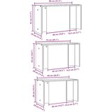 Uklapajući stolići 3 kom boja hrasta sonome konstruirano drvo | shoptok.hr