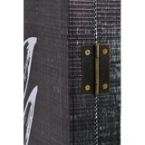  Sklopiva sobna pregrada s uzorkom pera 120 x 170 cm crno-bijela | shoptok.hr