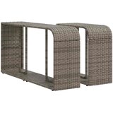  10-dijelni set vrtnih sofa poliratan s jastucima svijetlosivi | shoptok.hr